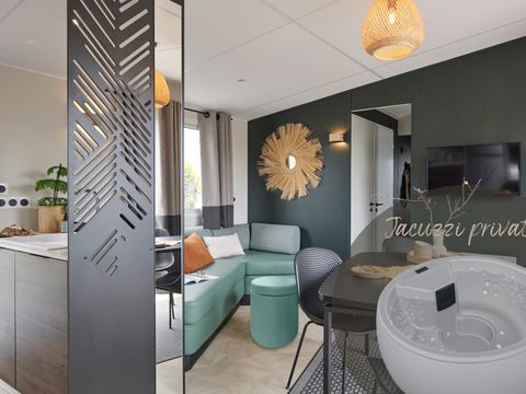 MOBILHOME 8 personnes - Cottage Nature Family PREMIUM++ 3+1 chambres avec SPA