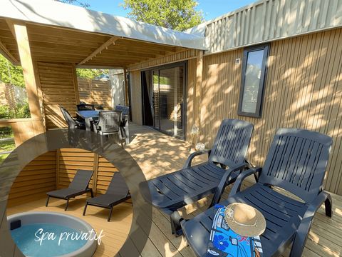 MOBILHOME 6 personnes - Cottage Nature EXCLUSIF 3 chambres avec SPA