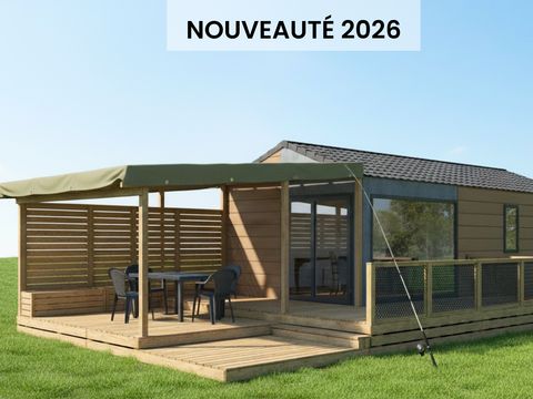 MOBILHOME 4 personnes - Cottage PREMIUM 2 chambres PECHEUR - Vue plan d'eau