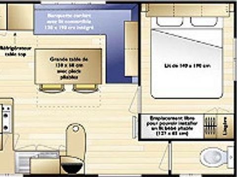 MOBILHOME 6 personnes - IRM 2 chambres