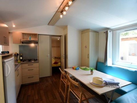 MOBILHOME 6 personnes - Mobil Home Aqua 2 Chambres 4 Adultes et 2 Enfants Terrasse semi-couverte Clim TV