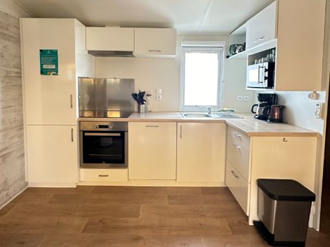 MOBILHOME 8 personnes - Privilège 40m² - 3 chambres - Clim - 2 TV - LV - Four