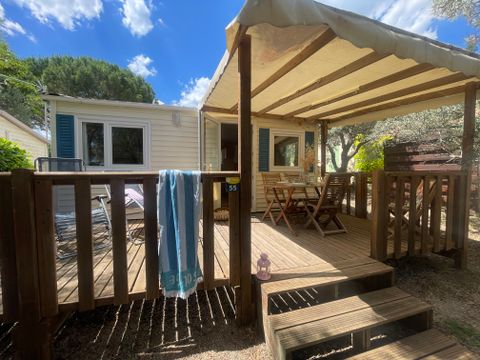 MOBILHOME 4 personnes - STANDARD PLUS 2 CH  - climatisé - 2 chambres