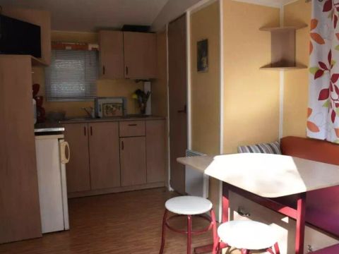 MOBILHOME 4 personnes - Mobil Home Bambou 3 Pièces 4 Personnes + TV