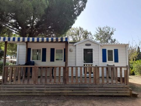 MOBILHOME 6 personnes - Mobil Home Peuplier 4 Pièces 6 Personnes Climatisé + TV