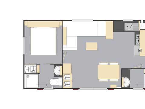 Mobilhome 6 personnes - Grand Confort - 3 chambres