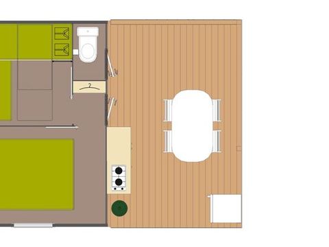 Mobilhome 4 personnes - Tithome - Sans salle de bain