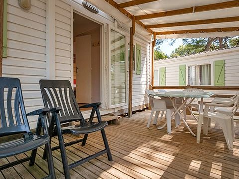Mobilhome 6 personnes - Classic XL | 2 Ch. | 4/6 Pers. | Terrasse surélevée