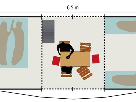 TENTE 2 personnes - Forfait Ready to Camp (électricité 6 A)