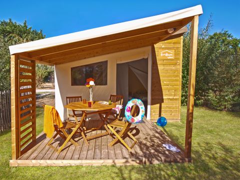 BUNGALOW TOILÉ 4 personnes - Funflower Standard 20m² / 2 chambres - terrasse (sans sanitaires privatifs)