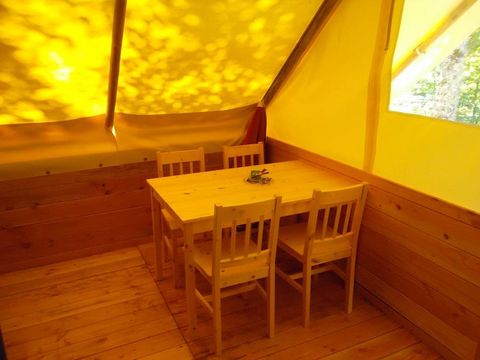 Bungalow toilé 4 personnes - Amazone Standard 20m² / - 2 chambres - Terrasse - Sans sanitaires privatifs