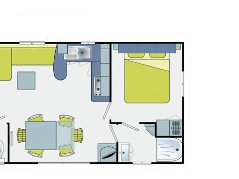 MOBILHOME 8 personnes - Standard 32 m² / 3 chambres - terrasse