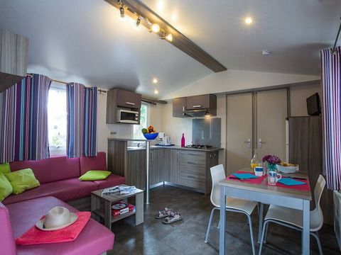 MOBILHOME 6 personnes - Comfort | 2 Ch. | 4/6 Pers. | Terrasse surélevée | TV