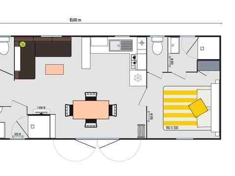 Mobilhome 6 personnes - Charmette