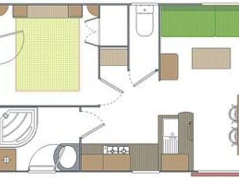 MOBILHOME 6 personnes - Confort 35 m² - 3 chambres