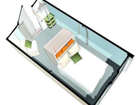 BUNGALOW TOILÉ 2 personnes - COCO SWEET, sans sanitaire