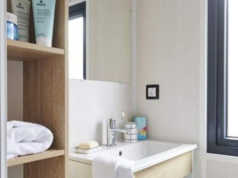 MOBILHOME 4 personnes - Cabane Surfer 2 chambres - 25 m² + terrasse semi couverte