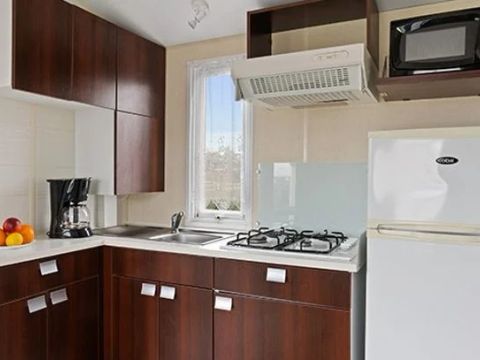 MOBILHOME 6 personnes - Comfort | 3 Ch. | 6 Pers. | Terrasse surélevée | Clim.