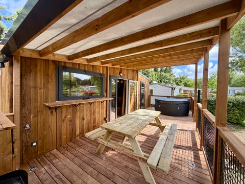 MOBILHOME 4 personnes - LA CLAIRIERE SEASONOVA - Cottage Signature, jacuzzi privatif, clim