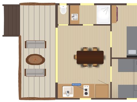 HÉBERGEMENT INSOLITE 5 personnes - LA CABANE DU TRAPPEUR