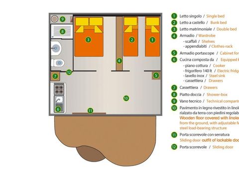 Tente en toile et en bois 4 personnes - Lodge Tent