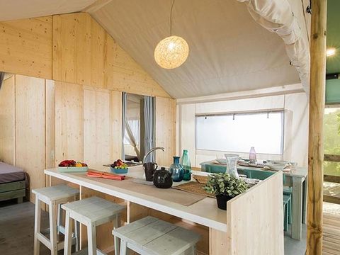 TENTE TOILE ET BOIS 4 personnes - Country Lodge