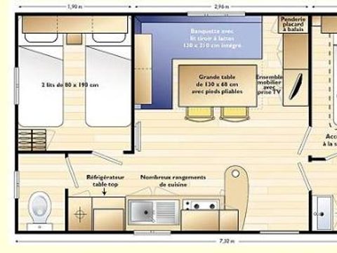 MOBILHOME 4 personnes - MERCURE
