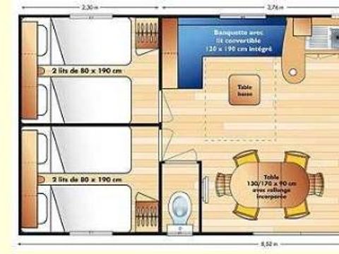MOBILHOME 6 personnes - CORDELIA