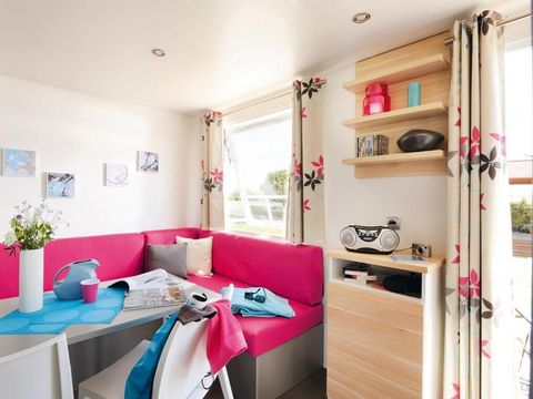 MOBILHOME 2 personnes - Mobil-home Standard 18m² (1 chambre) + TV + terrasse semi-couverte 