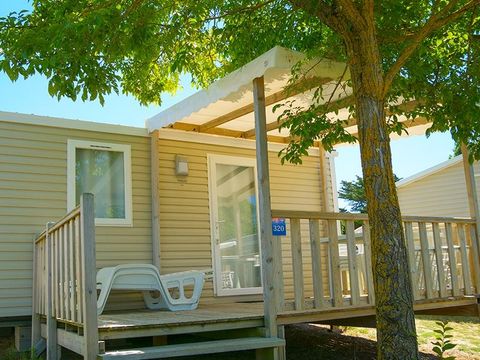 MOBILHOME 2 personnes - Mobil-home Standard 18m² (1 chambre) + TV + terrasse semi-couverte 