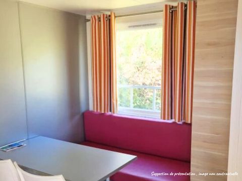 MOBILHOME 2 personnes - Mobil-home Standard 18m² (1 chambre) + TV + terrasse semi-couverte 