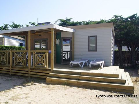 MOBILHOME 4 personnes - Mobil-home Confort 29m² (2 chambres) + TV + terrasse semi-couverte 
