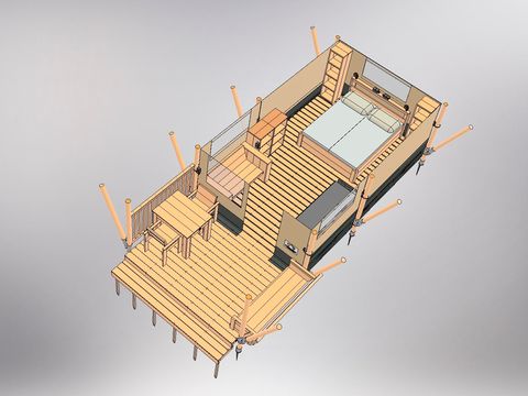 LODGE 2 personnes - NOUVEAUTE 2024 LOGDE TOILE ELEVATION offre liberté