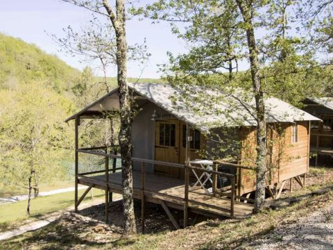 TENTE TOILE ET BOIS 5 personnes - Lodge du Lac 3 Pièces 5 personnes