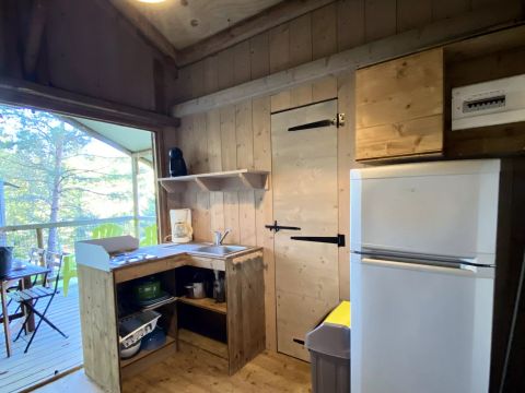 Tente en toile et en bois 5 personnes - Lodge du Lac 3 Pièces 5 personnes