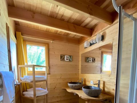 Tente en toile et en bois 6 personnes - Cabane Perchée Beaumont 4 Pièces 6 Personnes