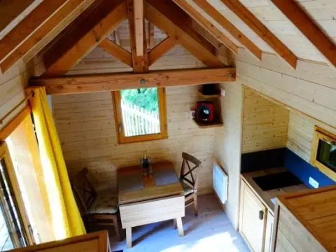 Tente en toile et en bois 6 personnes - Cabane Perchée Beaumont 4 Pièces 6 Personnes