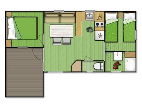 CHALET 5 personnes - BOUQUETIN