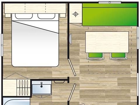 BUNGALOW 2 personnes - SUPER ASTRIA