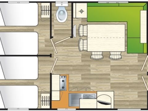 MOBILHOME 6 personnes - SUPER TITANIA