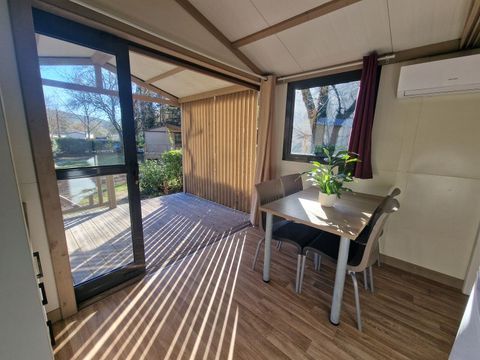 Chalet 4 personnes - Confort l’Amandier - 2 chambres - -4 pers max - 21 m² - Terrasse