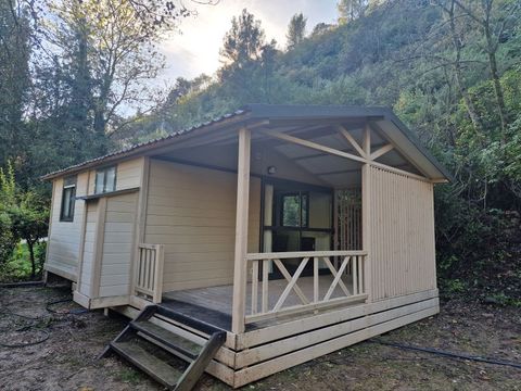 Chalet 5 personnes - Confort Jasmin - 2 chambres - -5 pers max - 25 m² - Terrasse