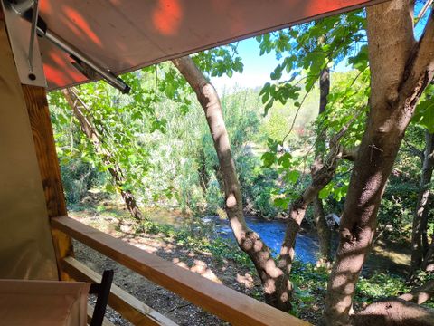 Tente en toile et en bois 2 personnes - Lodge Cocoon River 28m2 - 2 chambres - 5pers - Sans sanitaires - Terrasse