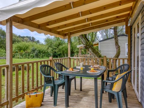 MOBILHOME 4 personnes - Mobil Home 2 ch 4 pers Terrasse semi-couverte sans Clim
