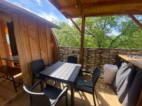 Tente en toile et en bois 2 personnes - Cabane toilée