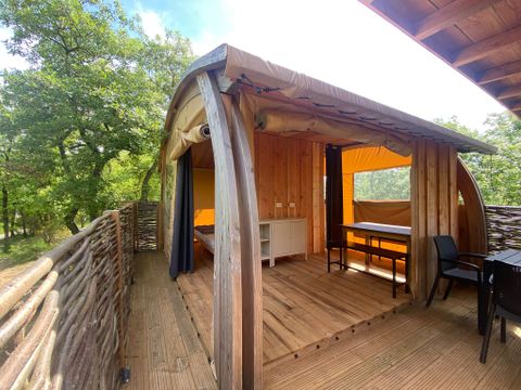 Tente en toile et en bois 2 personnes - Cabane toilée
