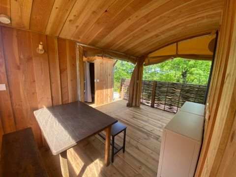 TENTE TOILE ET BOIS 2 personnes - Cabane toilée