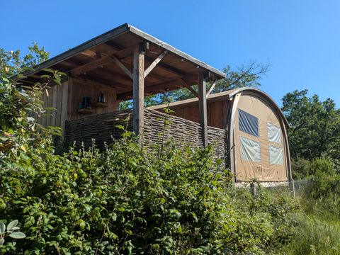 Tente en toile et en bois 2 personnes - Cabane toilée