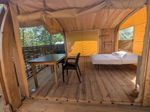 Tente en toile et en bois 2 personnes - Cabane toilée