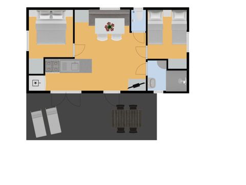 MOBILHOME 4 personnes - Cadouin